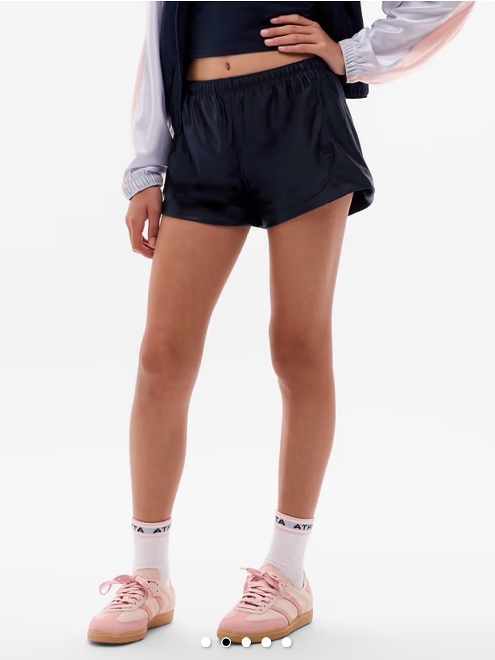 Athleta Girl Shine On Track Short Blue Size 16 NWT